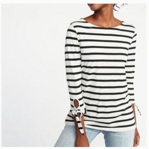 Old Navy Striped Tie Sleeve Top
